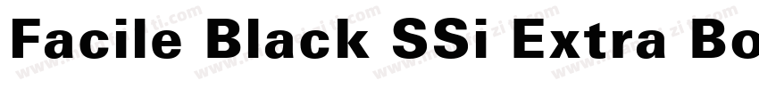 Facile Black SSi Extra Bold字体转换